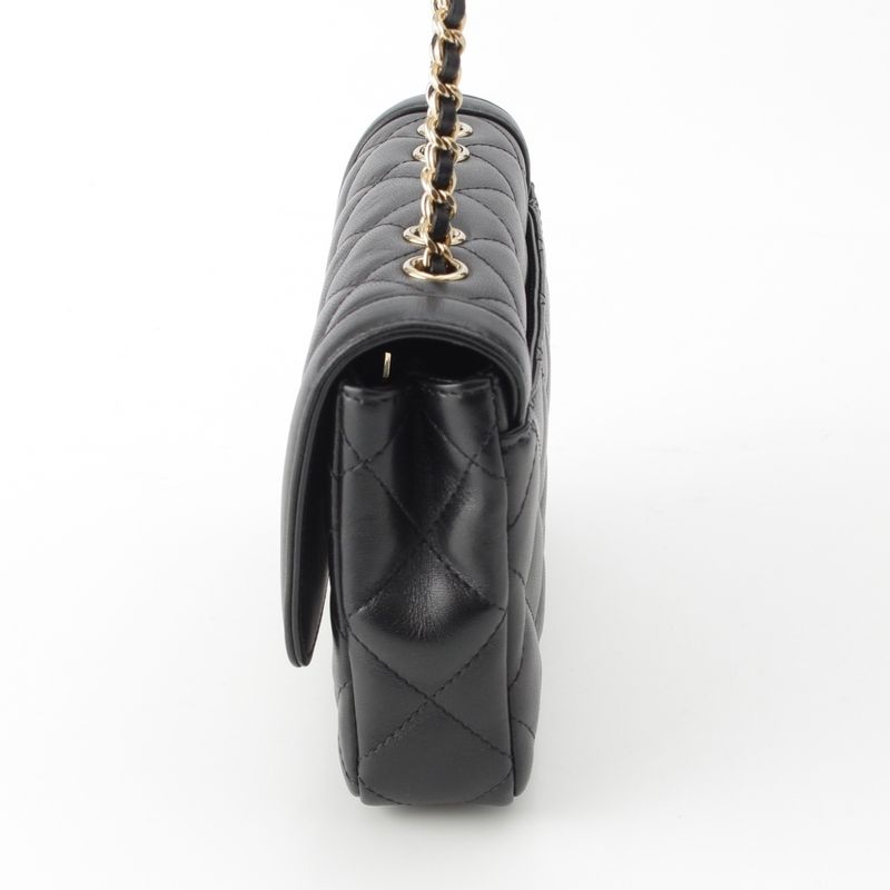 CHANEL Matelasse Lambskin Mini Flap Chain Shoulder Bag Random Number As5048