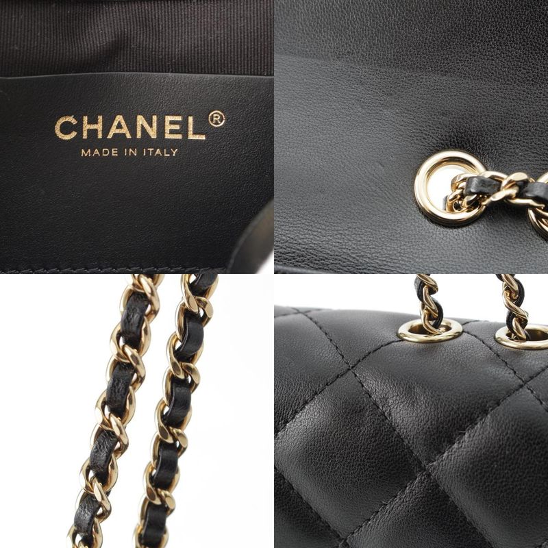 CHANEL Matelasse Lambskin Mini Flap Chain Shoulder Bag Random Number As5048