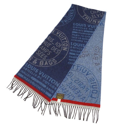 Louis Vuitton Muffler - Men's Brand Shawl Wool Cashmere Echarpe - Trunk Stamps