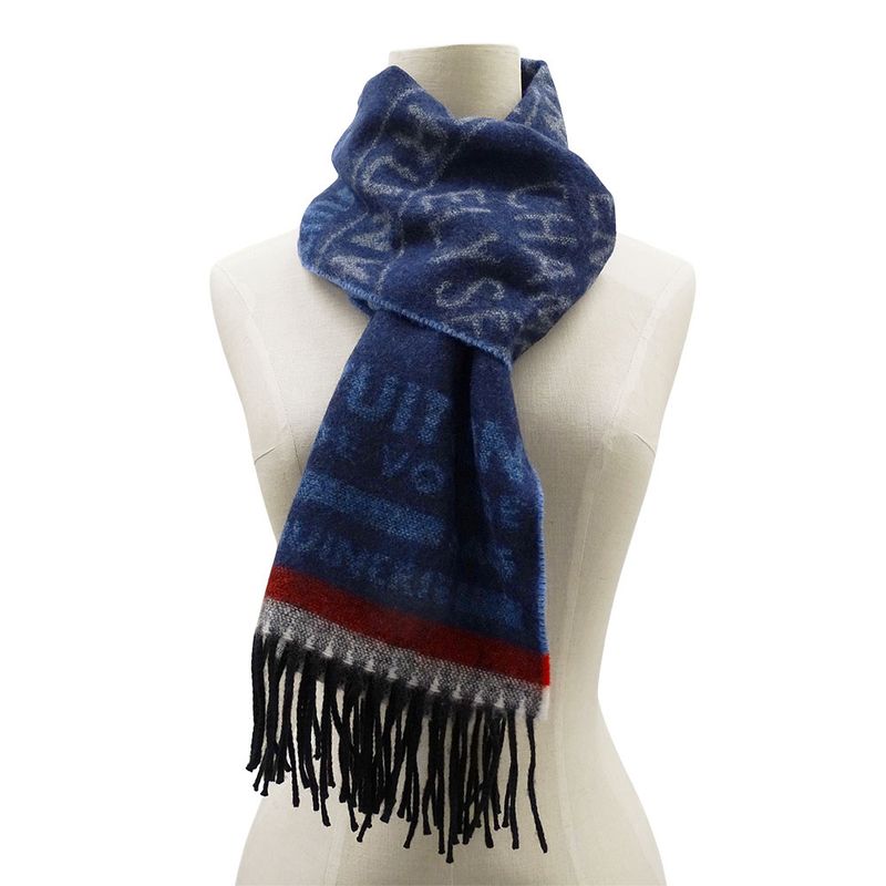 Louis Vuitton Muffler - Men's Brand Shawl Wool Cashmere Echarpe - Trunk Stamps