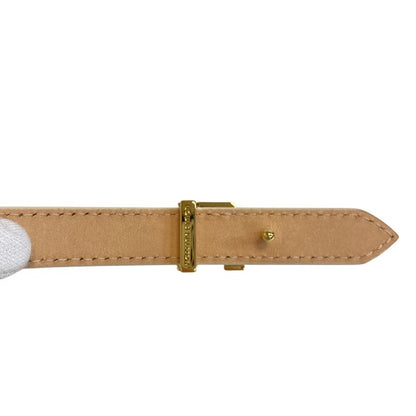 Louis Vuitton M8489 LV Logo LV Gram 15mm Reversible Belt White Ladies