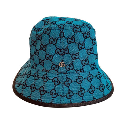 GUCCI 656573 Hat Fedora Hat Bucket Hat Blue - Unisex