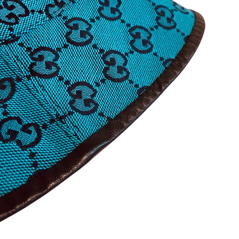 GUCCI 656573 Hat Fedora Hat Bucket Hat Blue - Unisex