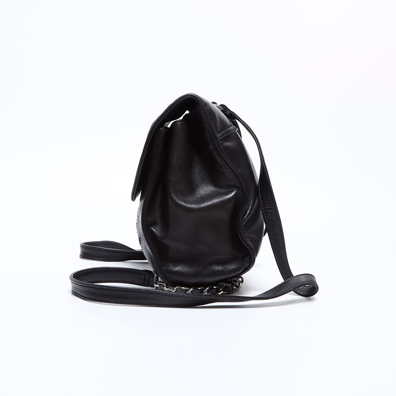 Chanel Backpack CC Logo Lambskin