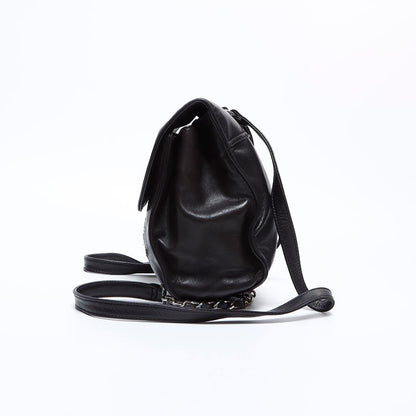 Chanel Backpack CC Logo Lambskin