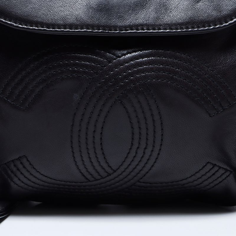 Chanel Backpack CC Logo Lambskin