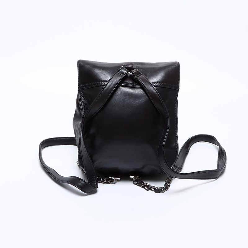 Chanel Backpack CC Logo Lambskin