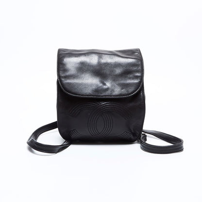 Chanel Backpack CC Logo Lambskin