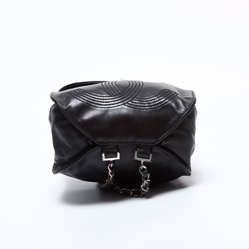 Chanel Backpack CC Logo Lambskin