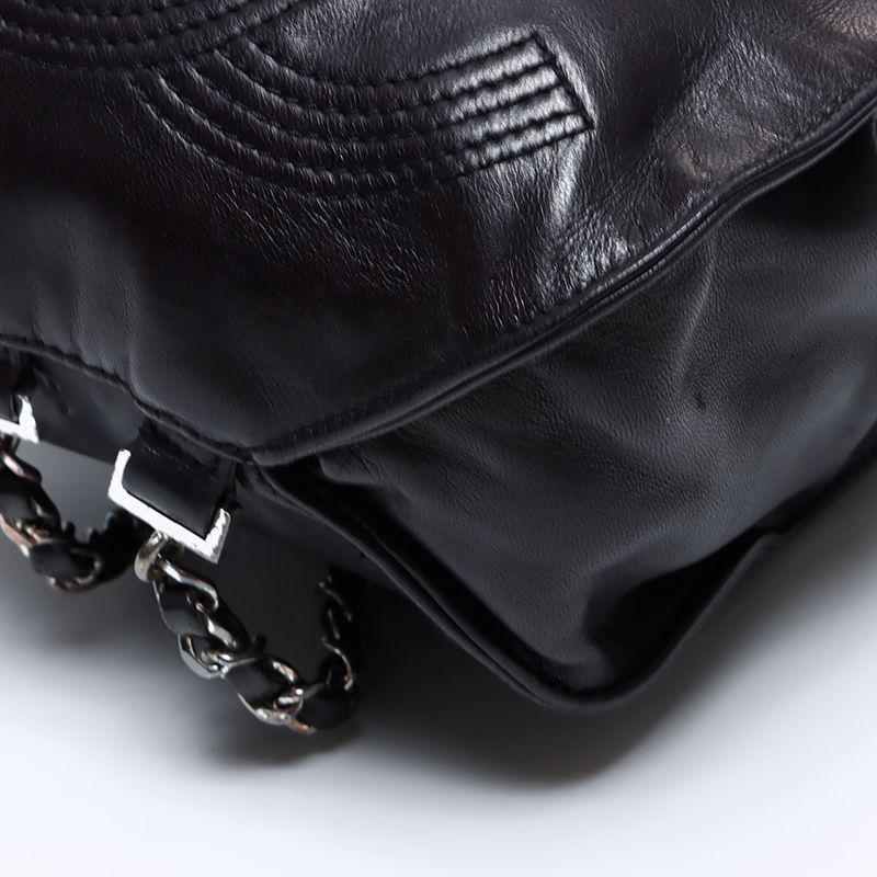 Chanel Backpack CC Logo Lambskin