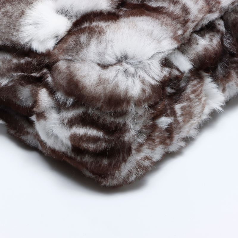Chanel Shoulder Bag 23 2.55 Double Flap Rabbit Fur