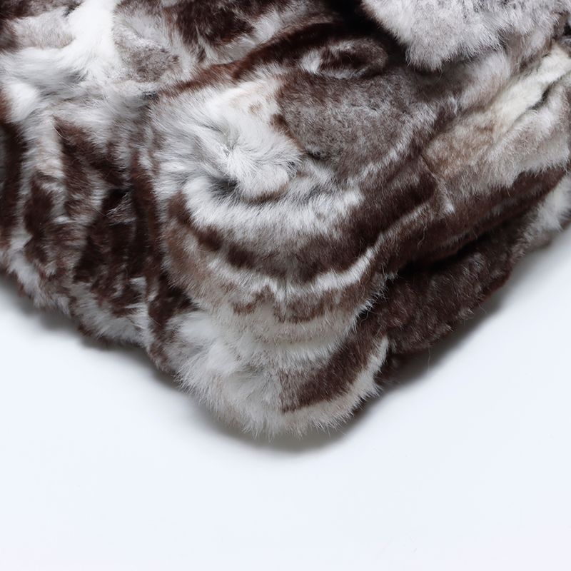 Chanel Shoulder Bag 23 2.55 Double Flap Rabbit Fur