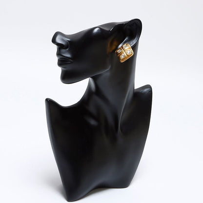 Chanel Earrings Rhinestone Diamond