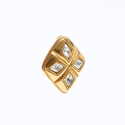 Chanel Earrings Rhinestone Diamond