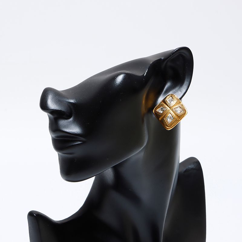 Chanel Earrings Rhinestone Diamond