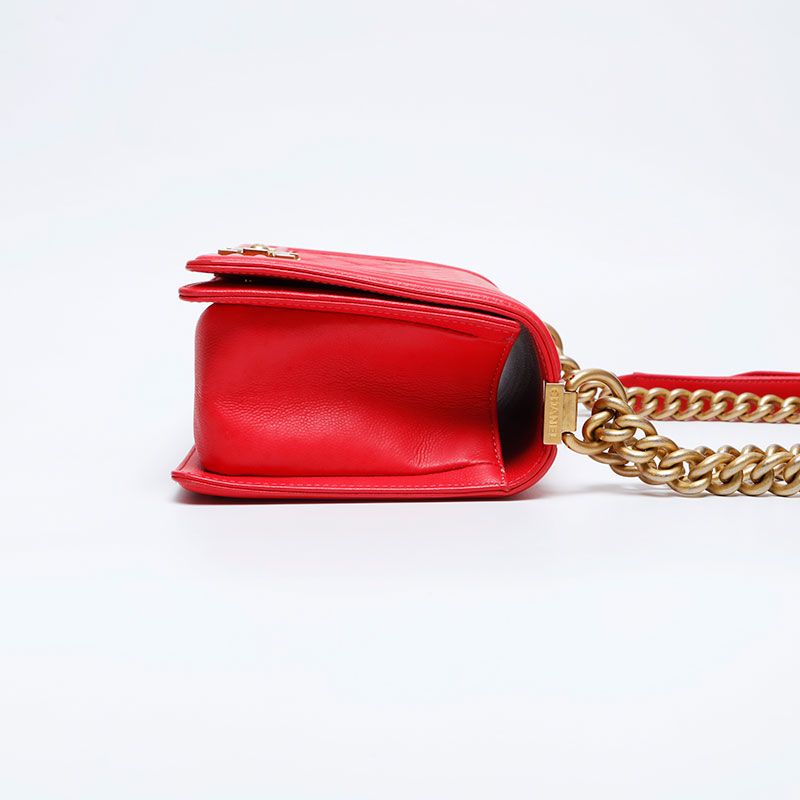 Chanel Shoulder Bag Caviar Leather Boy