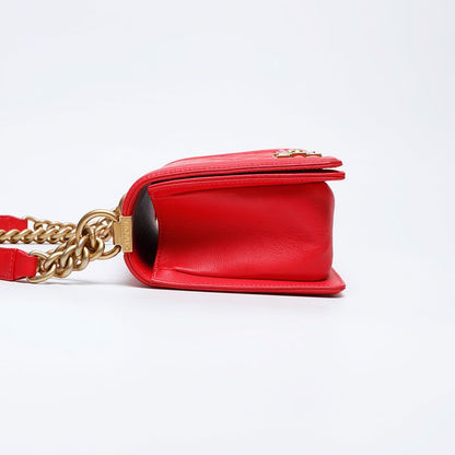 Chanel Shoulder Bag Caviar Leather Boy