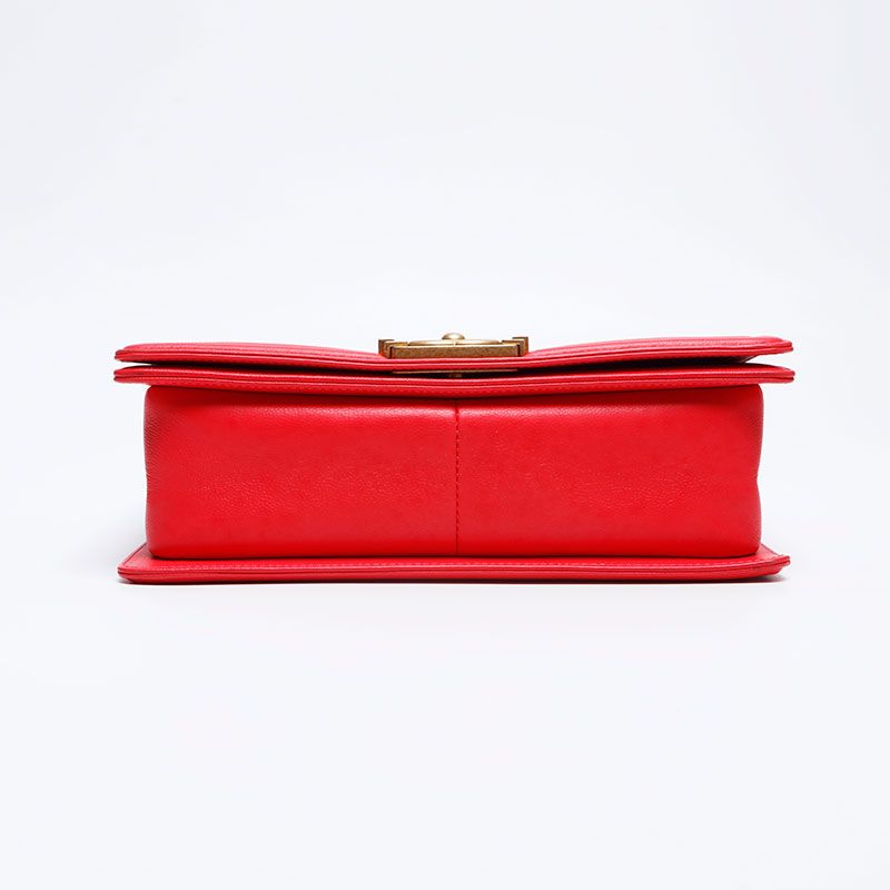 Chanel Shoulder Bag Caviar Leather Boy