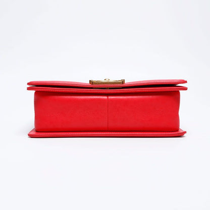 Chanel Shoulder Bag Caviar Leather Boy