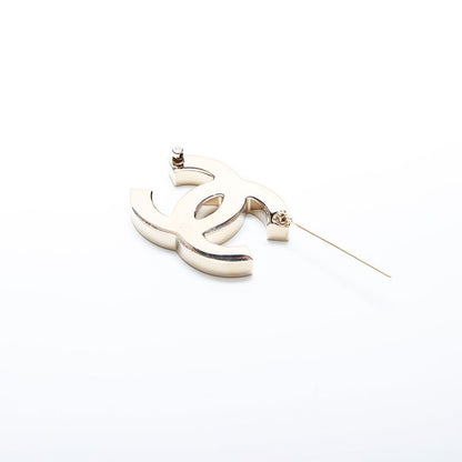 Chanel Brooch CC Logo Bicolor Black & Pink