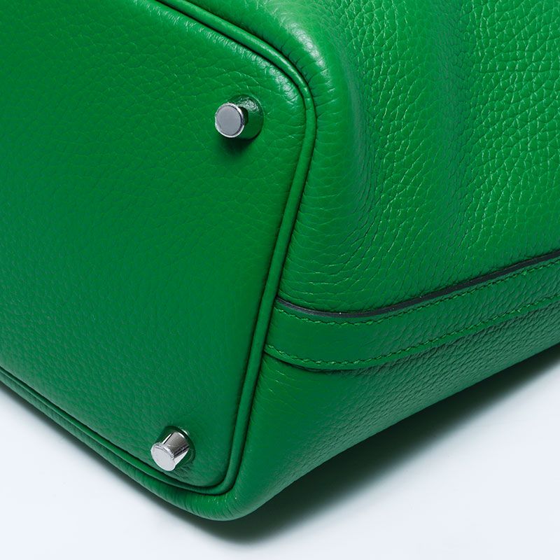 Hermes Handbag Picotin Taurillon Silver