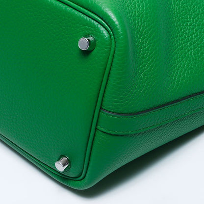 Hermes Handbag Picotin Taurillon Silver