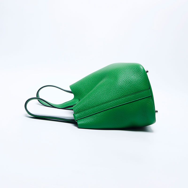 Hermes Handbag Picotin Taurillon Silver