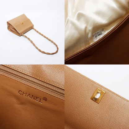 Chanel Shoulder Bag CC Logo Caviar Leather