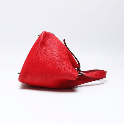 Hermes Handbag Taurillon Clemence Picotin Lock PM