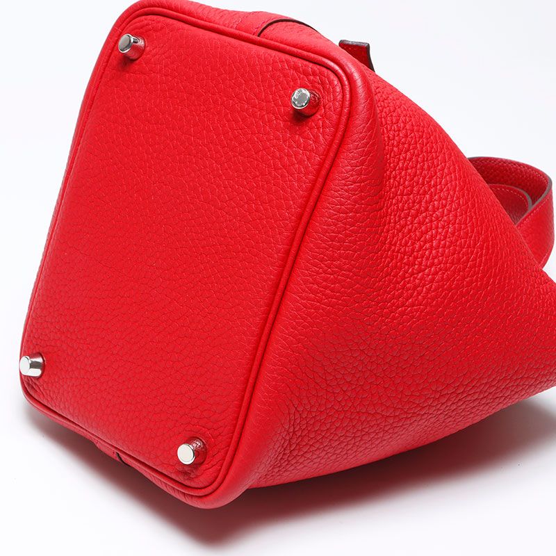 Hermes Handbag Taurillon Clemence Picotin Lock PM