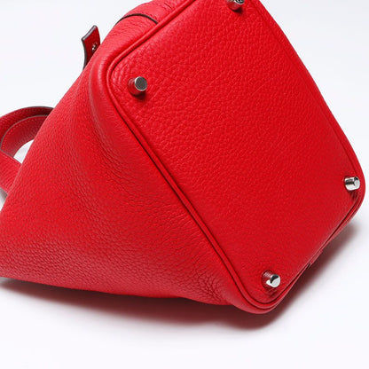 Hermes Handbag Taurillon Clemence Picotin Lock PM