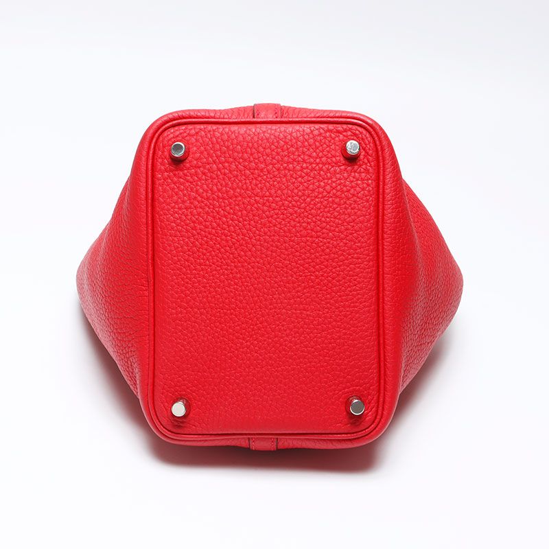 Hermes Handbag Taurillon Clemence Picotin Lock PM