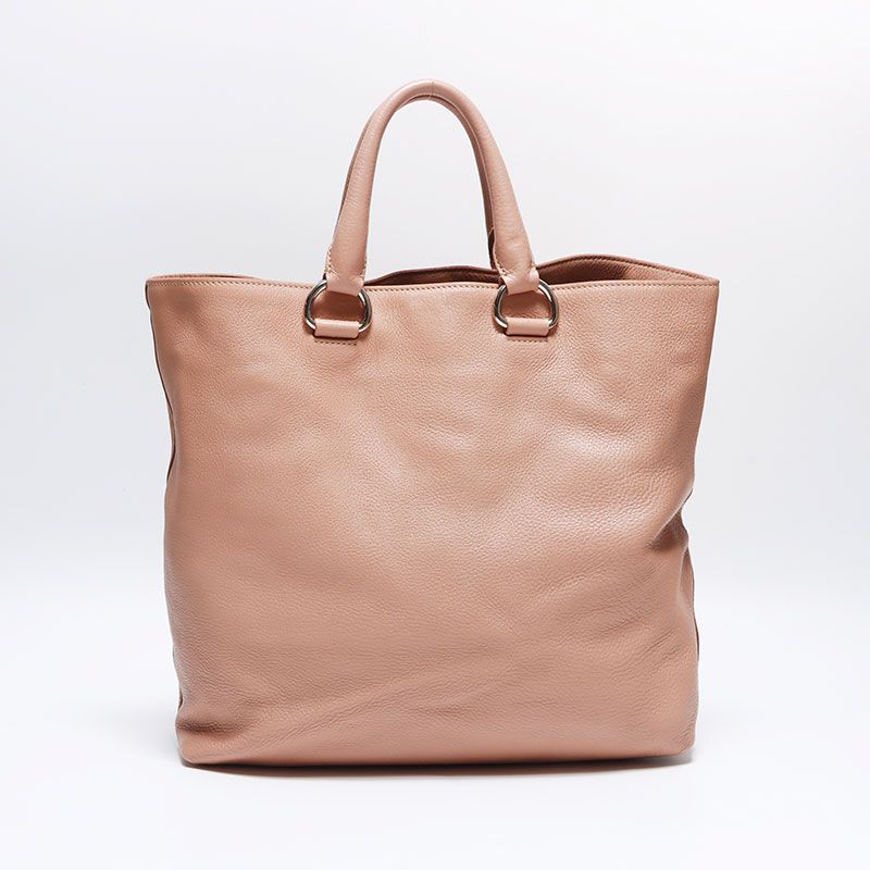 Prada Shoulder Bag 2-Way Leather Silver