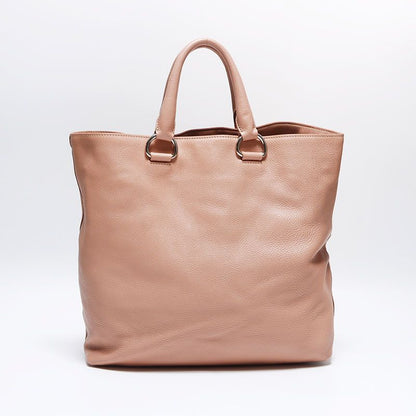Prada Shoulder Bag 2-Way Leather Silver