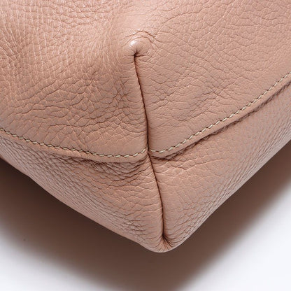 Prada Shoulder Bag 2-Way Leather Silver