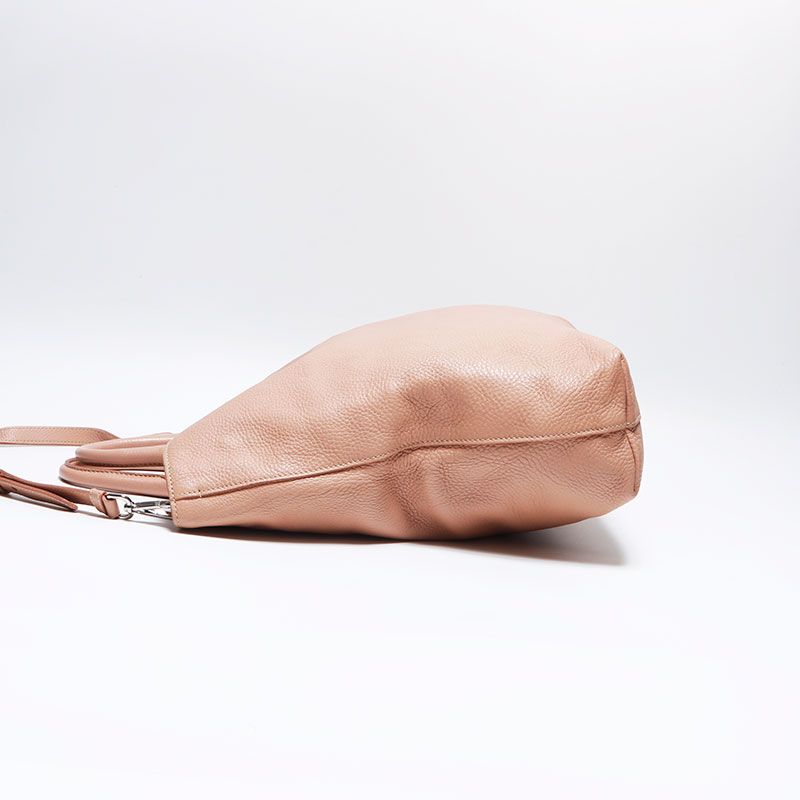 Prada Shoulder Bag 2-Way Leather Silver
