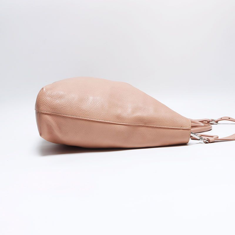 Prada Shoulder Bag 2-Way Leather Silver