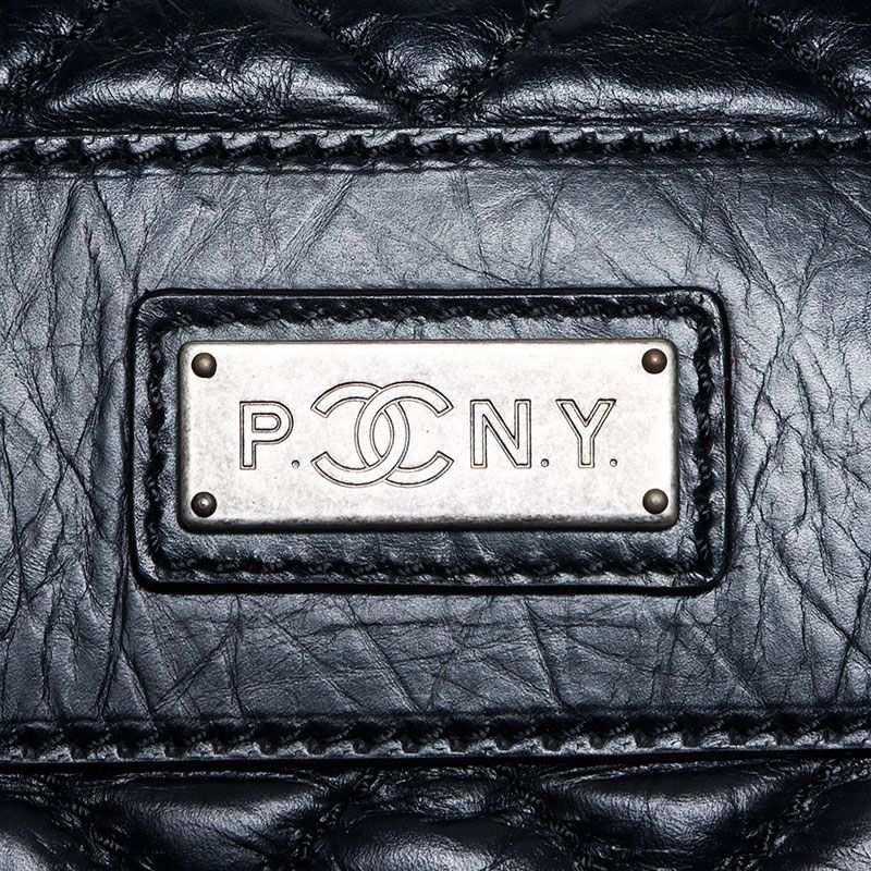 Chanel Boston Bag Paris New York Klein Leather Key Name Tag Cover
