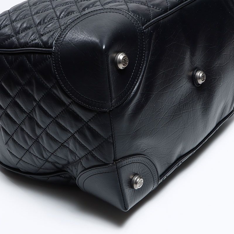 Chanel Boston Bag Paris New York Klein Leather Key Name Tag Cover