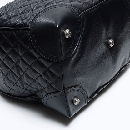 Chanel Boston Bag Paris New York Klein Leather Key Name Tag Cover