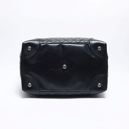 Chanel Boston Bag Paris New York Klein Leather Key Name Tag Cover