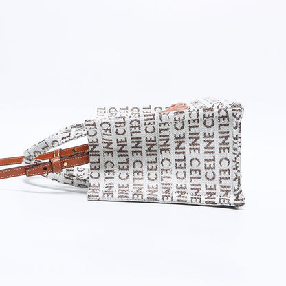 Celine Handbag Logo 2-Way Small Cabas Thais Textile