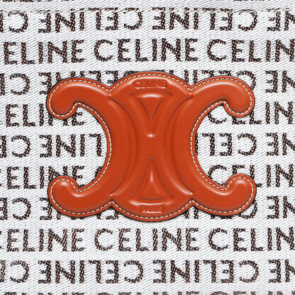 Celine Handbag Logo 2-Way Small Cabas Thais Textile