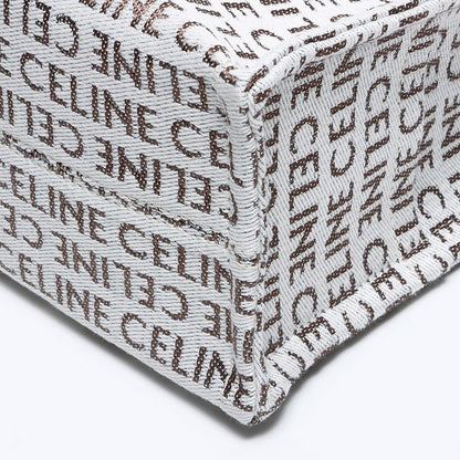 Celine Handbag Logo 2-Way Small Cabas Thais Textile