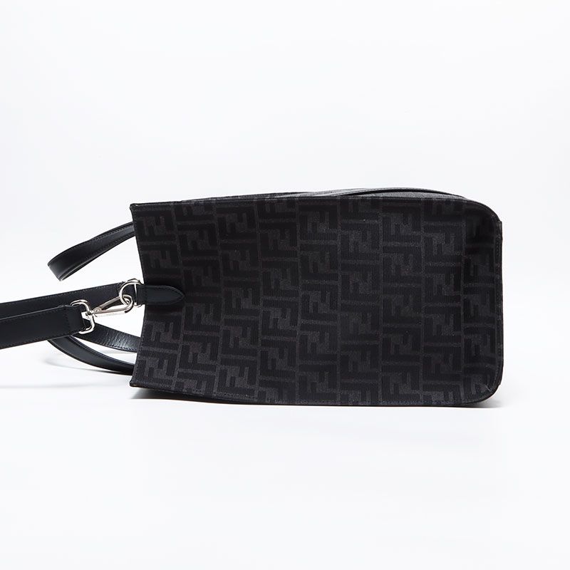 Fendi Tote Zucca 2-Way FF Jacquard Leather