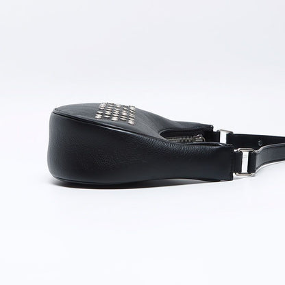 Celine Shoulder Bag Studded Logo Hobo
