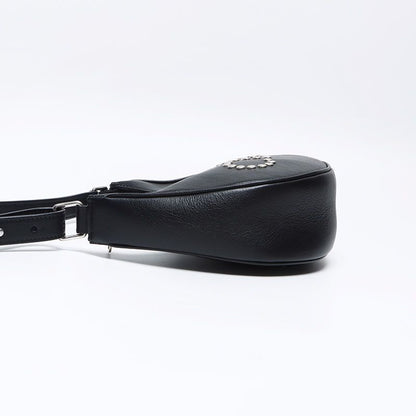 Celine Shoulder Bag Studded Logo Hobo