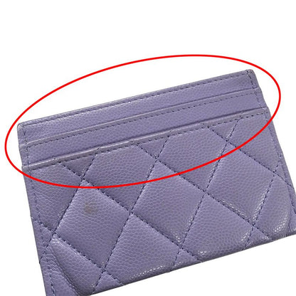 Chanel Card Case Matelasse Women's Brand Business Card Holder Pass Case Caviar