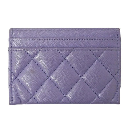 Chanel Card Case Matelasse Women's Brand Business Card Holder Pass Case Caviar
