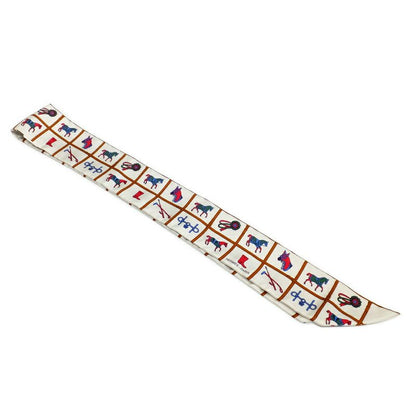 Hermes Twilly Saddlery Couvertureset Tenues De Jour Off White